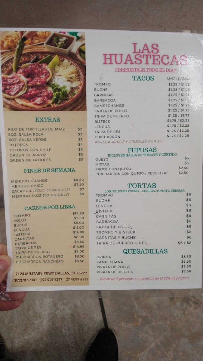 Las Huastecas Menu - Image 5